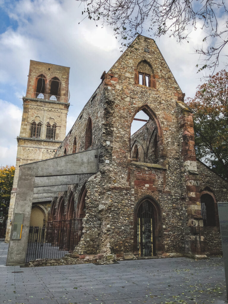 St. Christoph zu Mainz was destroyed during the heavy bombing on Mainz in WWII