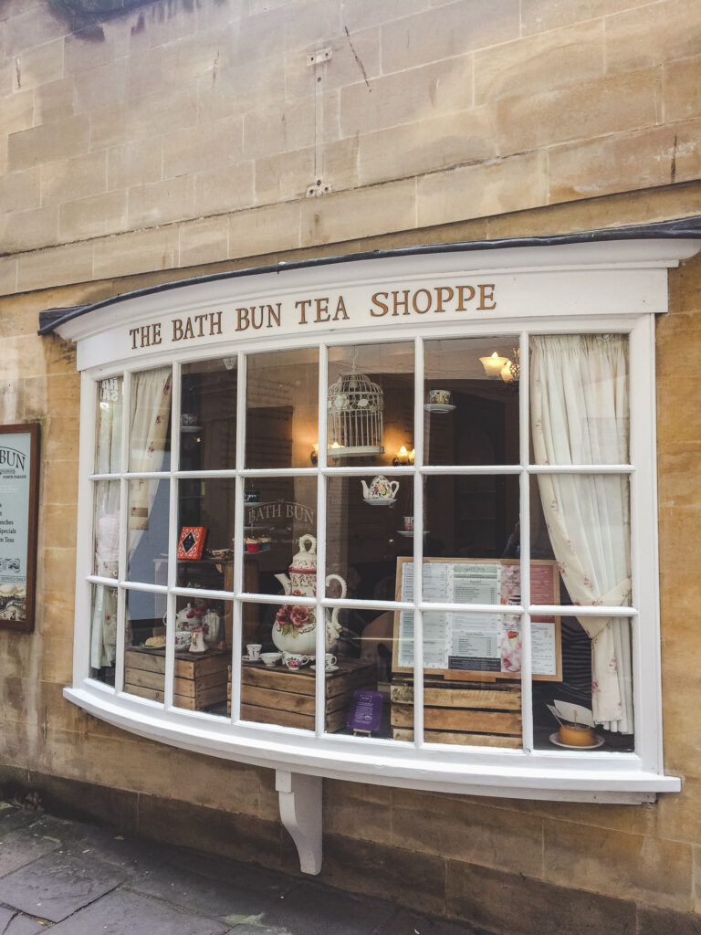 The Bath Bun Tea Shoppe is the ideal place in Bath to enjoy afternoon tea.