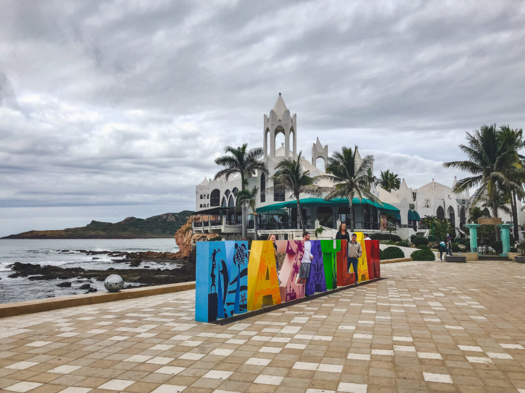 The malecon is an incredible beachfront promenade that stretches across Mazatlán, Mexico