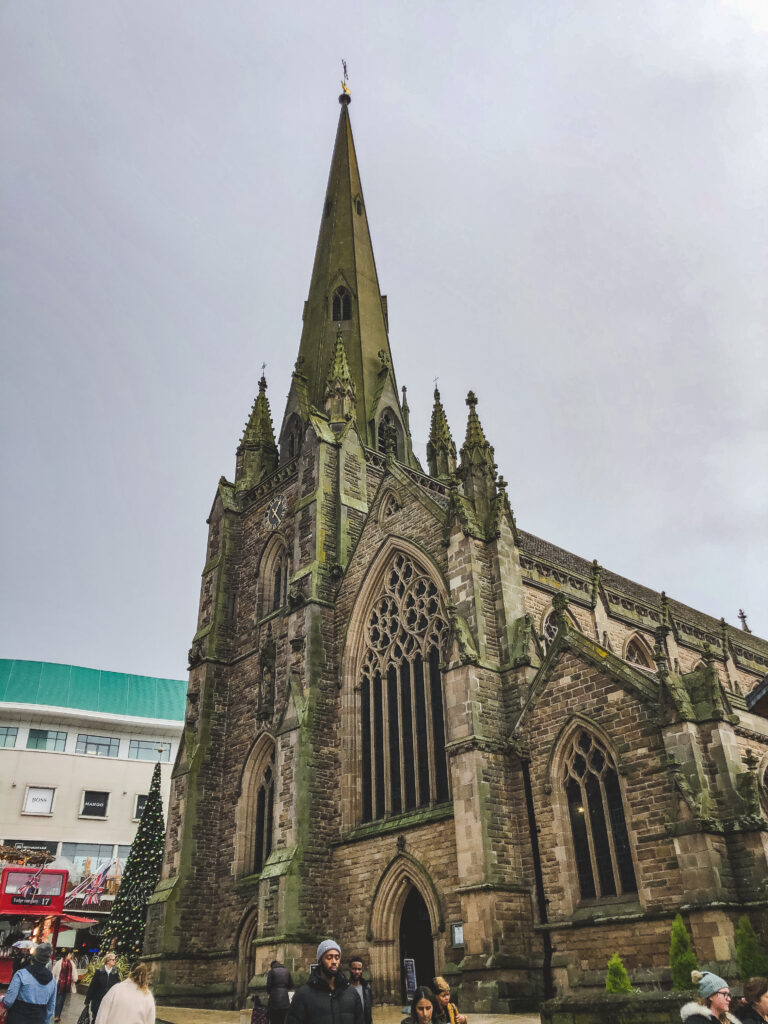 St. Martin's in the Bullring is right in the centre of Birmingham, England