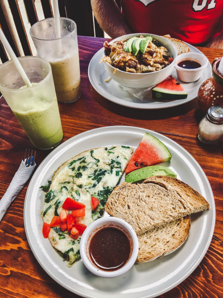 Eating brunch at Looney Bean Cerritos