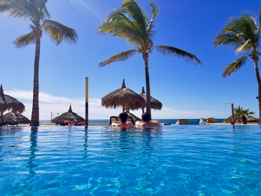 Enjoying sunshine and pool time in Mazatlán, Mexico