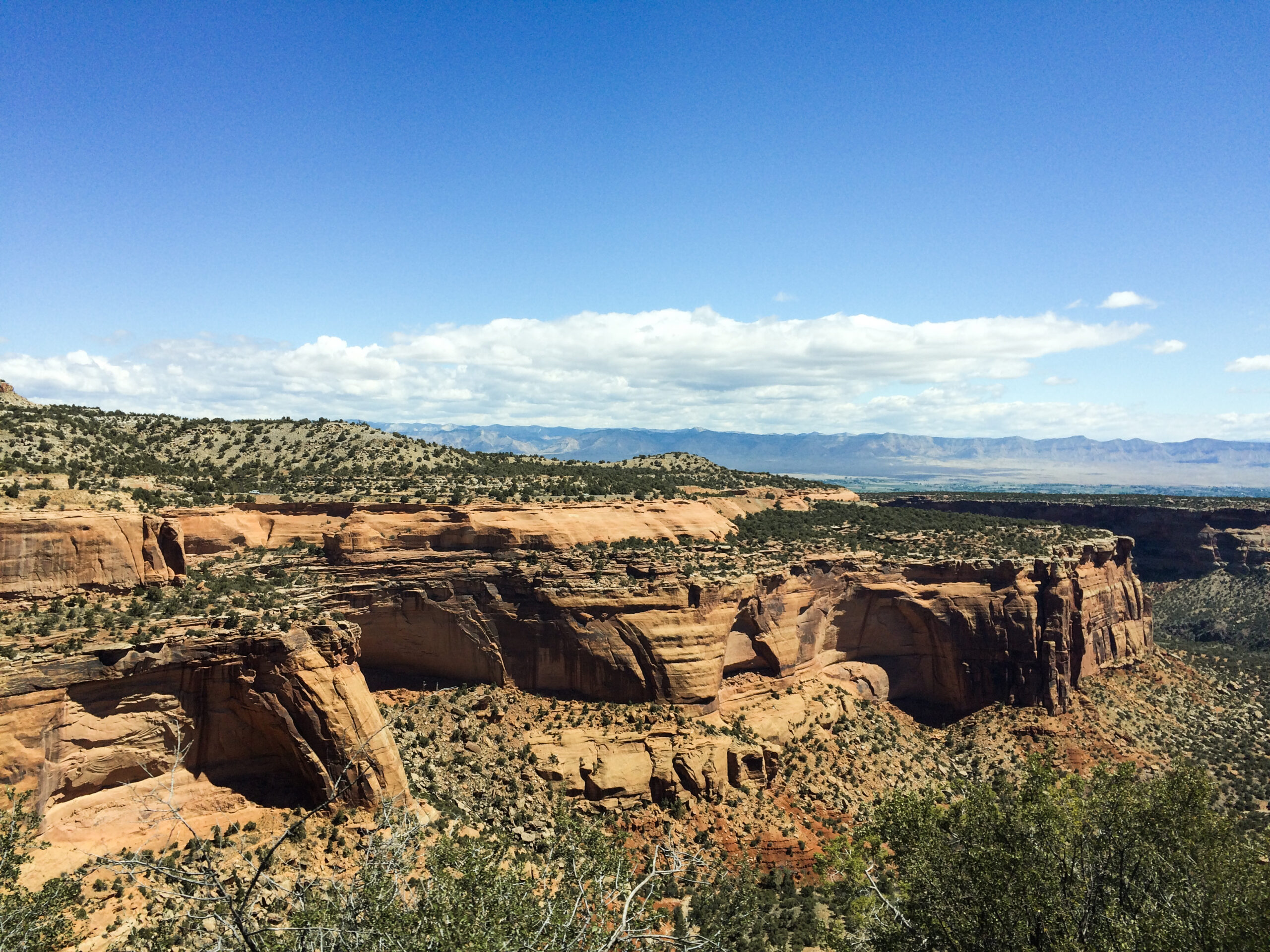 Amazing rock formations in the canyon of the monument