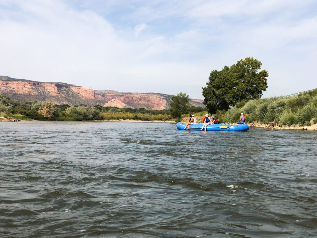 Rafting down the Colorado River in Grand Junction
