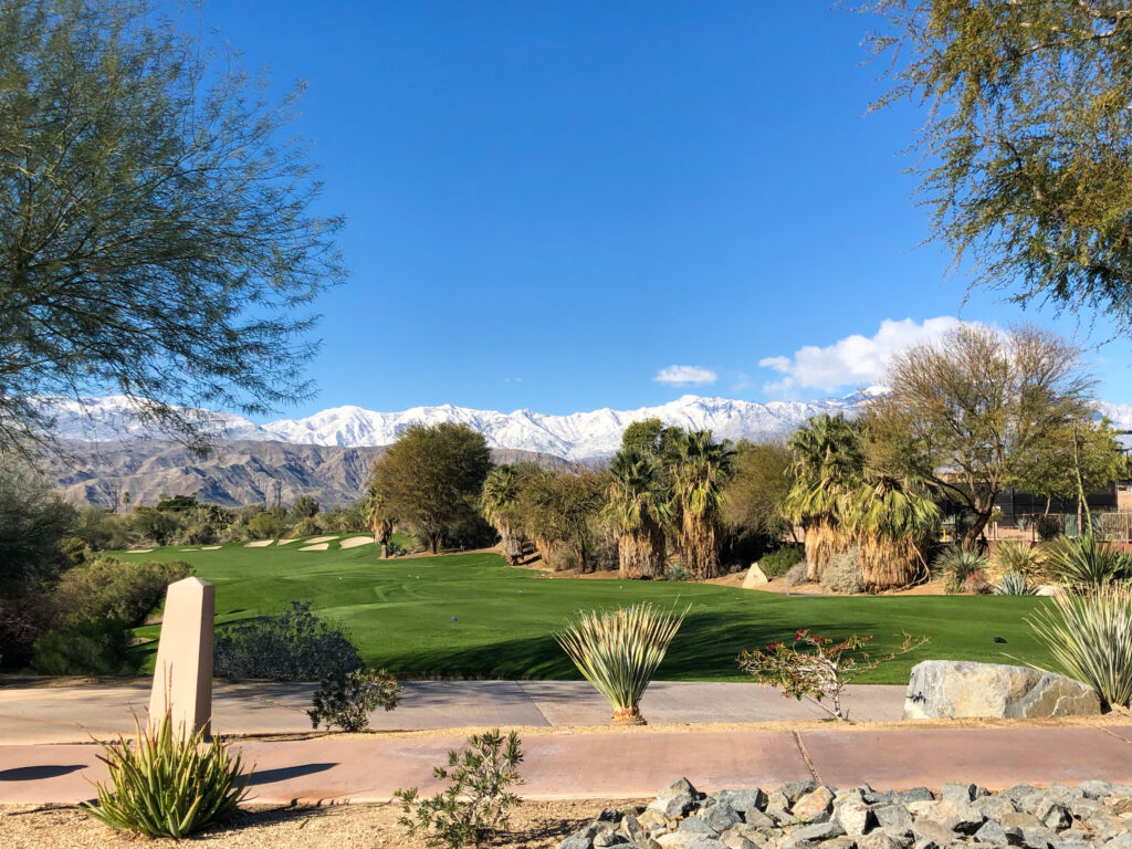 San Jacinto Mountains in the snow