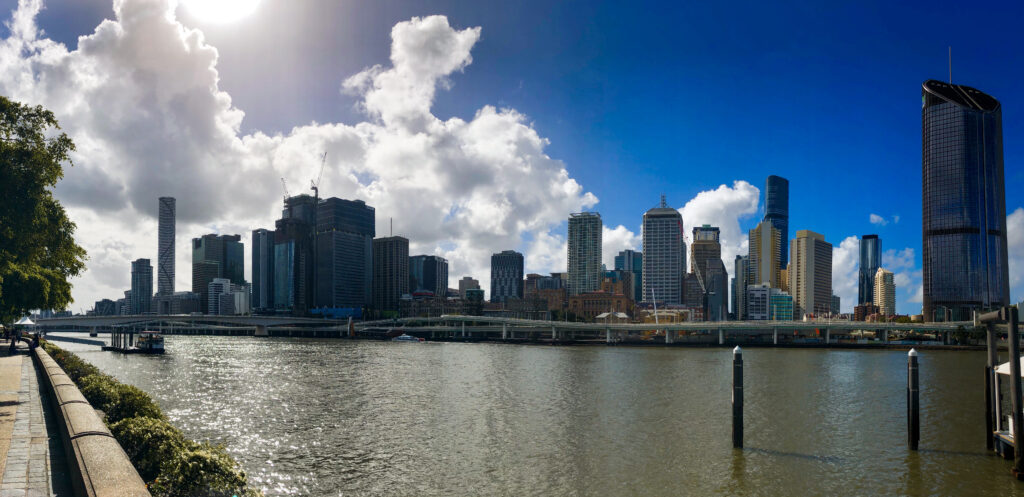 Panorama of the Brisbane, Australia skyline