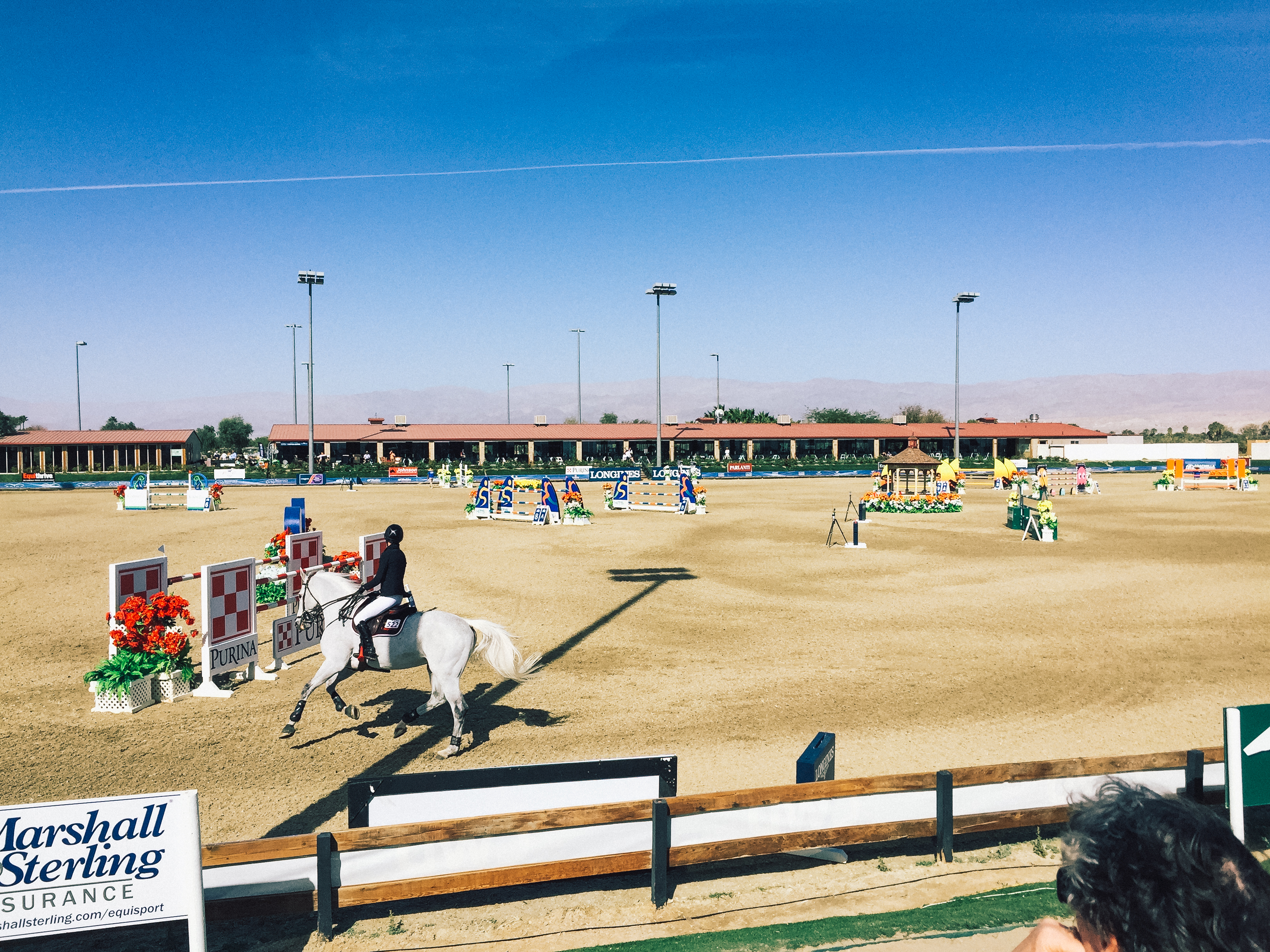 Watching a grand prix at HITS Desert Horse Park