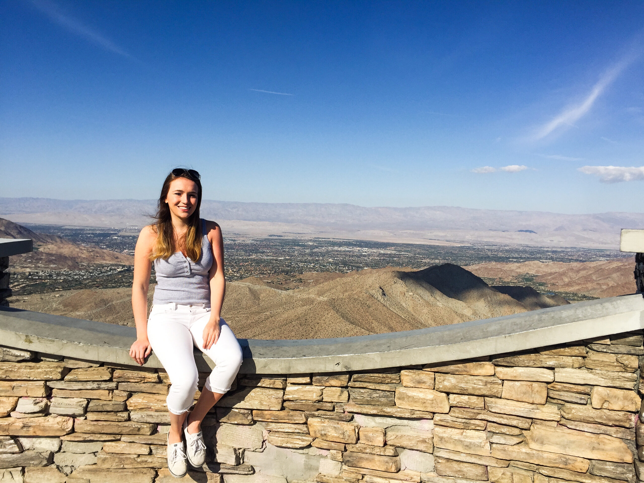 Looking over Palm Springs, California from the Coachella Valley Vista Point