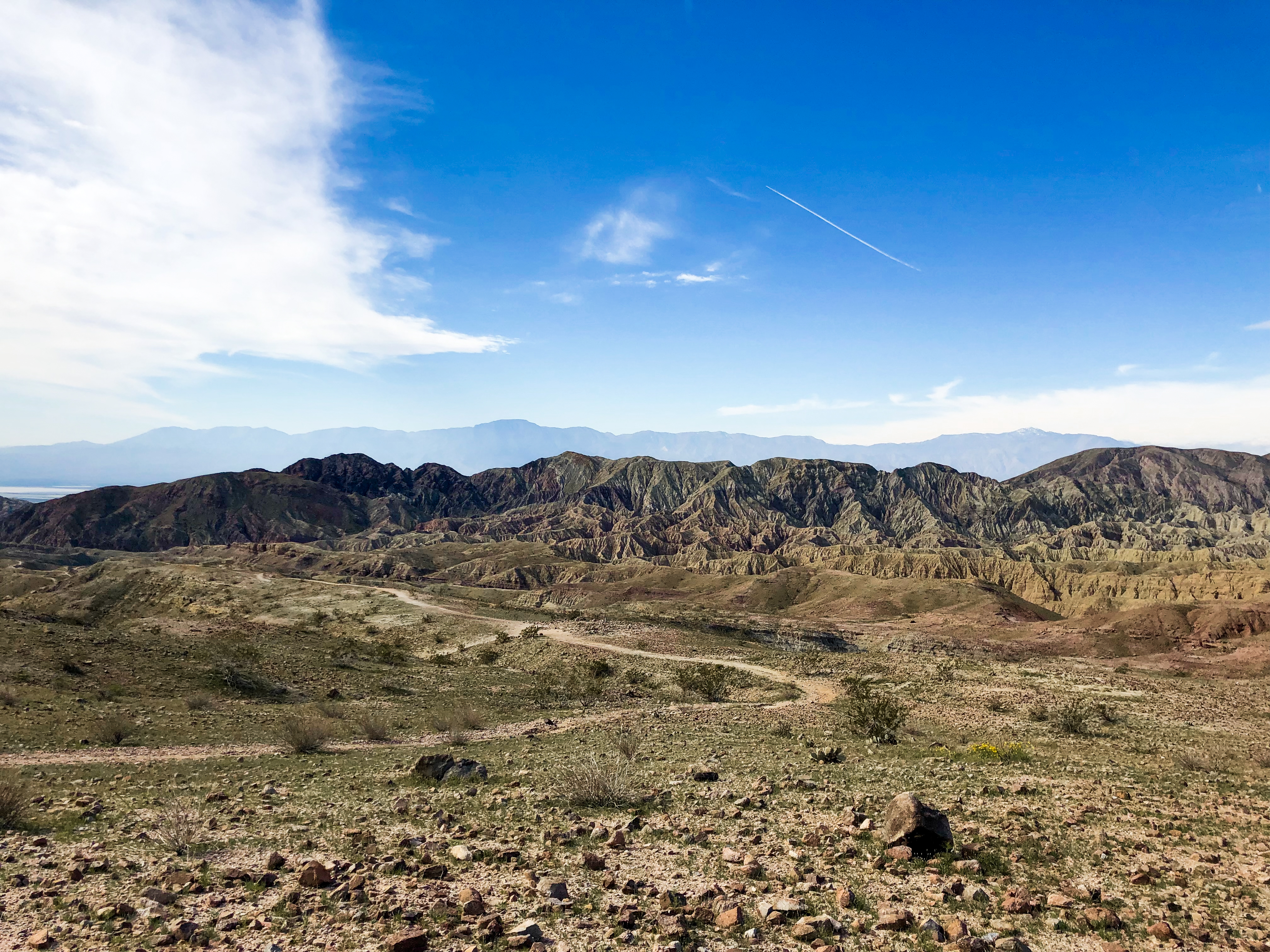 Looking over Painted Canyon, southeast of Palm Springs, California