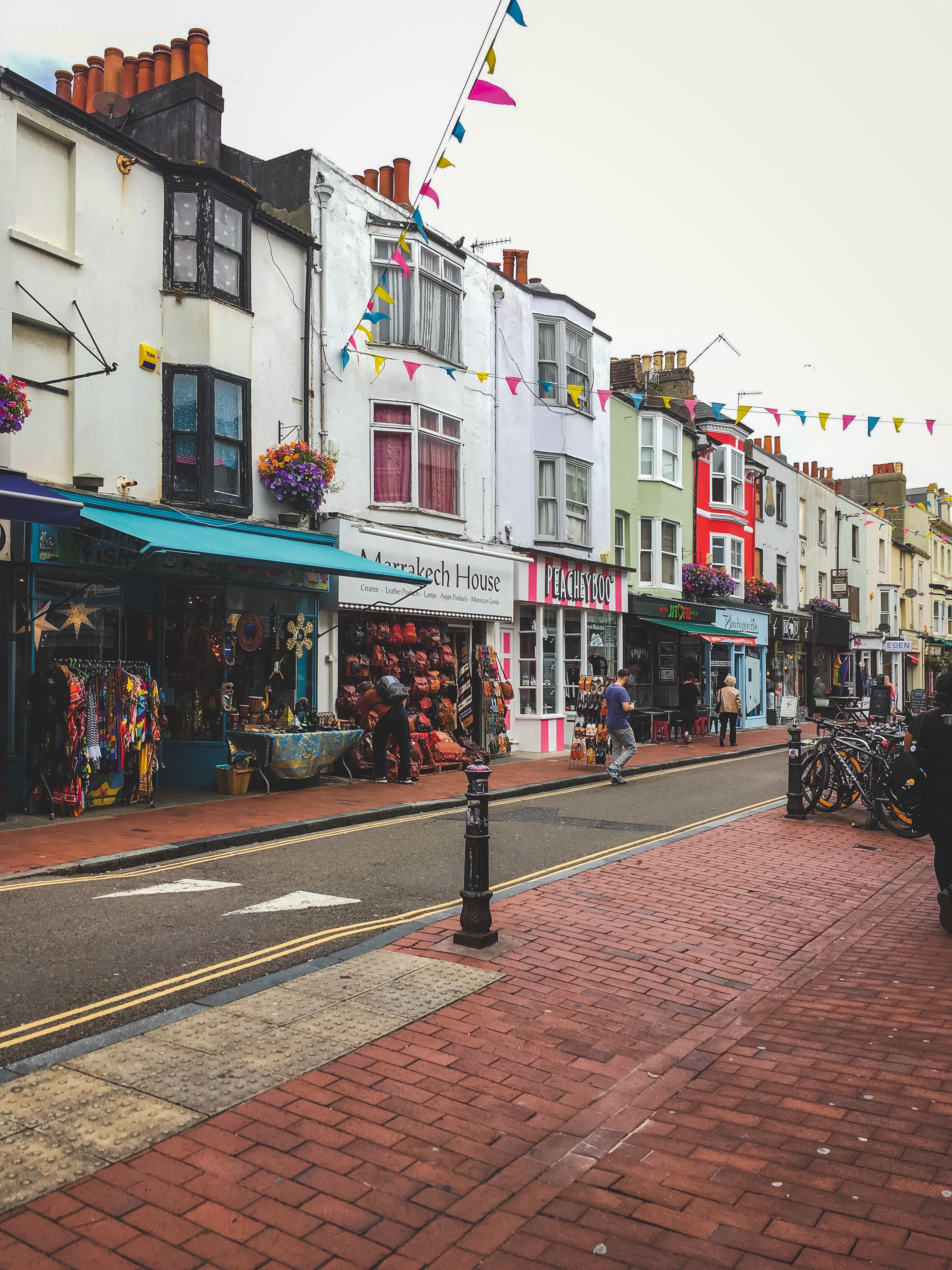 This shopping district in North Laine is a series of partially pedestrian thoroughfares north of the Lanes.