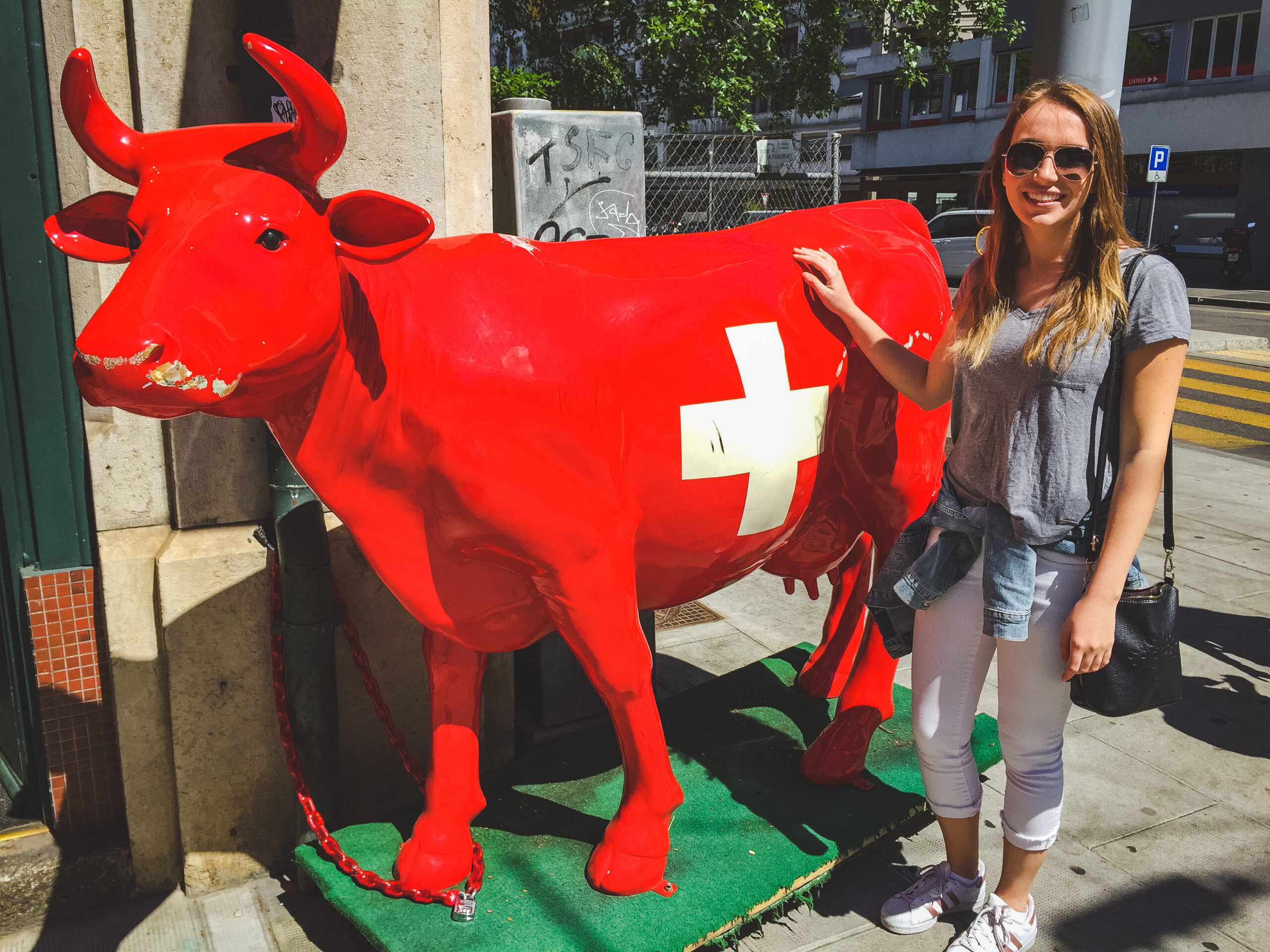 Find a swiss cow in Geneva!
