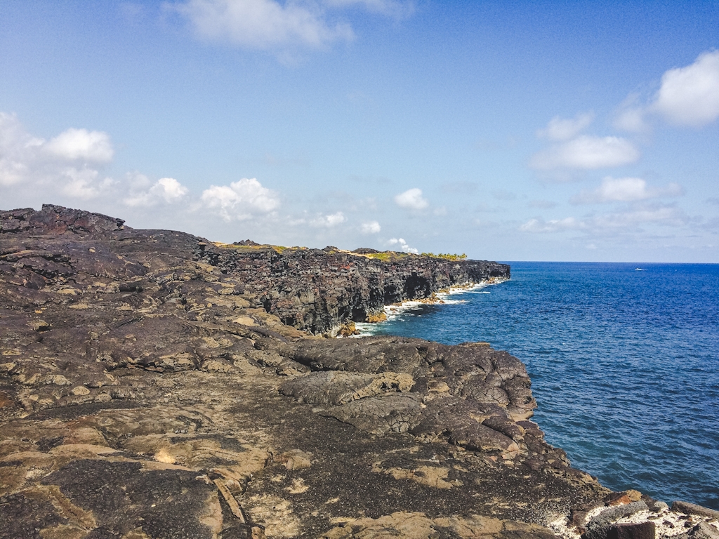 Chain of Craters Road used to lead to where lava still met the ocean waves