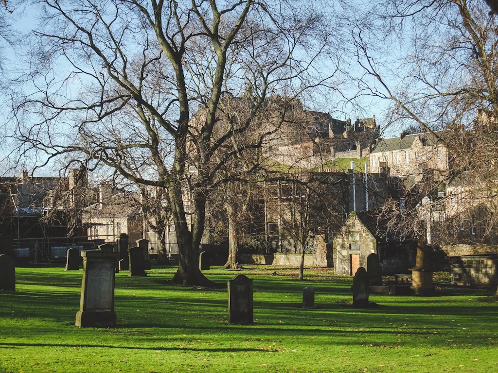 Greyfriars Kirkyard is Edinburgh's most famous cemetery. Many famous Edinburgh names are buried here including the inspiration of J.K. Rowling's famous villain Voldemort. Rowling is said to have been inspired by the grave of 19th-century gentleman Thomas Riddell, who died in 1806.