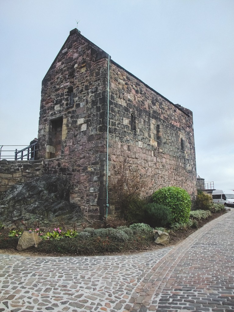 The highest part of Castle Rock is the tiny St. Margaret's Chapel, which is the oldest surviving building in Edinburgh (built around 1130).