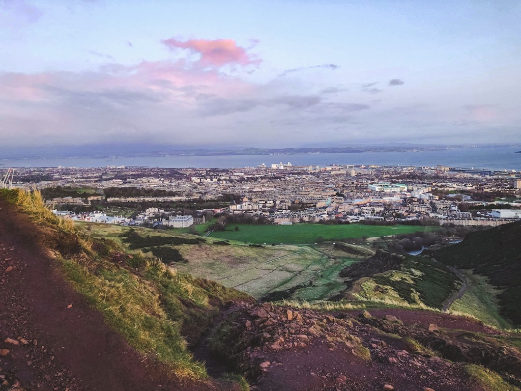 The rocky peak of Arthur’s Seat (251m), was carved by ice sheets from the deeply eroded stump of a long-extinct volcano. It’s now a distinctive feature of Edinburgh’s skyline and a fantastic viewpoint of the city. You can hike from Holyrood Palace to the summit in around 45 minutes.