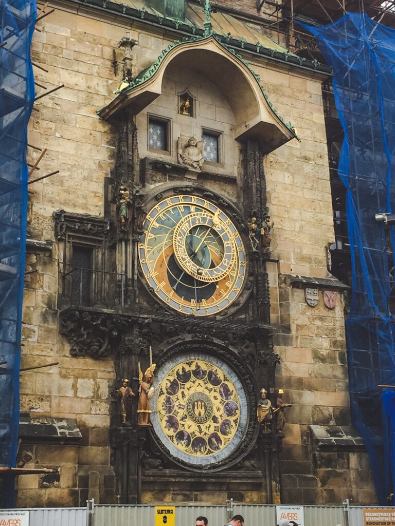 Prague’s Astronomical Clock is a historic, symbolic masterpiece built in medieval times. It’s the world’s oldest functioning clock and every hour the 12 mechanical apostles parade between small doorways above the face of the clock.