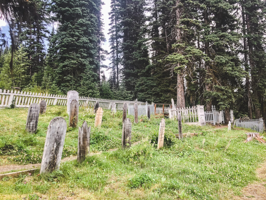 Barkerville cemetery is a fascinating place